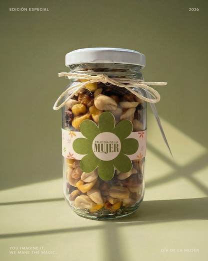 Jar Florecer Frutos Secos - Día de la Mujer