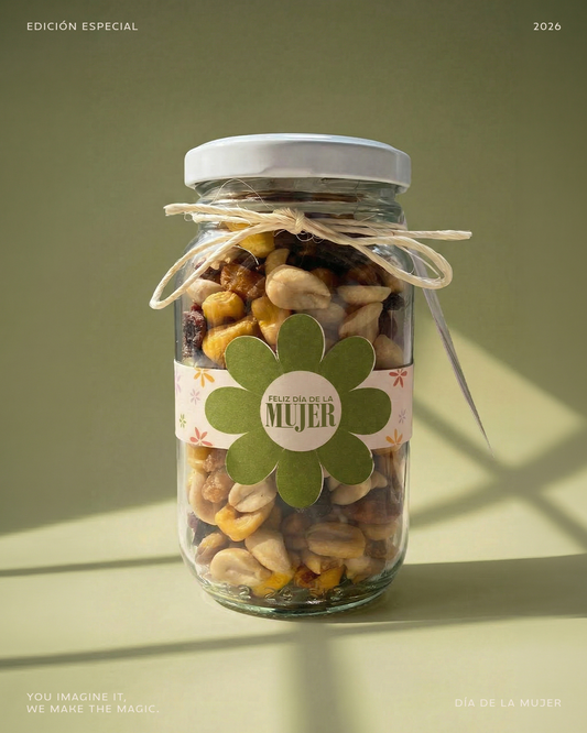 Jar Florecer Frutos Secos - Día de la Mujer