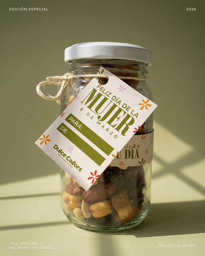 Jar Florecer Frutos Secos - Día de la Mujer